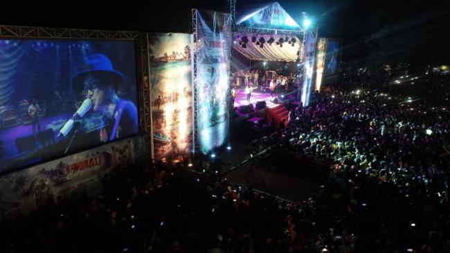 Kobarkan Semangat Pariwisata, Anji Jadi Happy Ending Toboali City On Fire 2018 